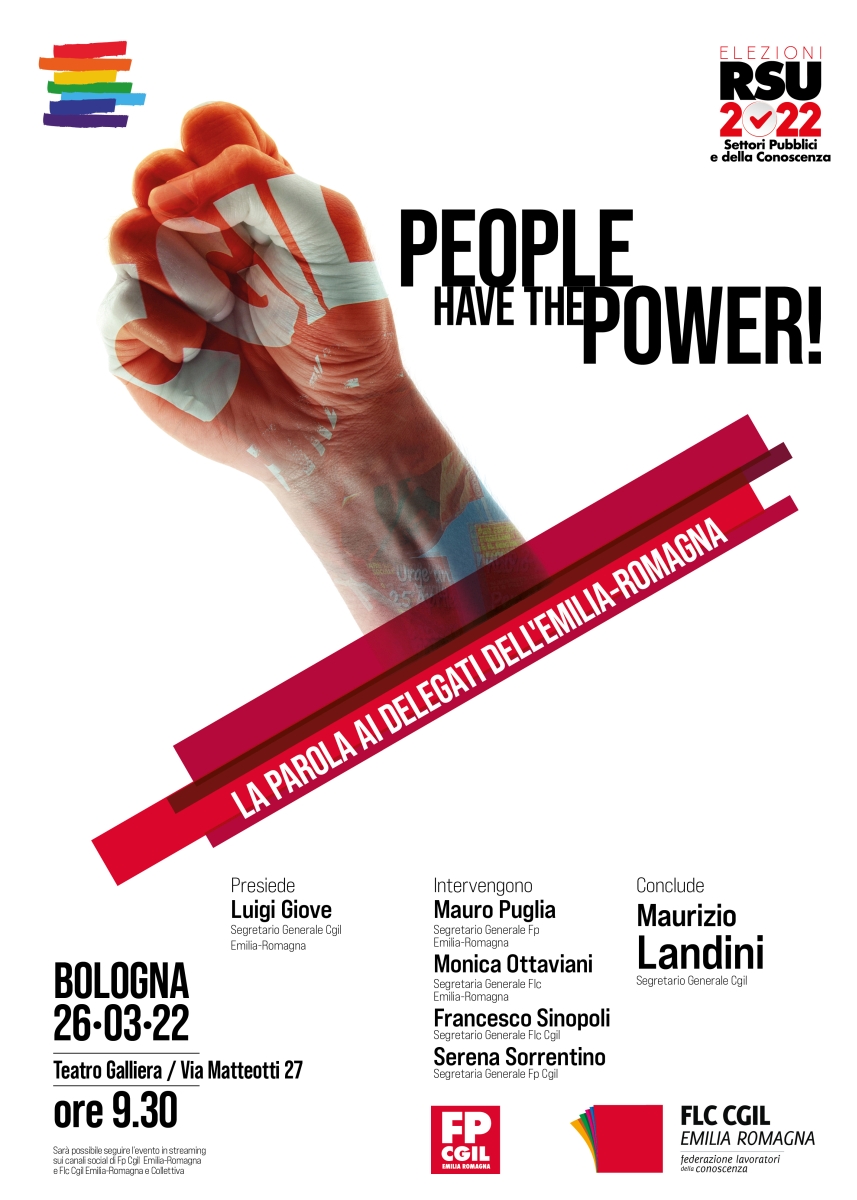 Elezioni RSU iniziativa Emilia Romagna 26 marzo 2022